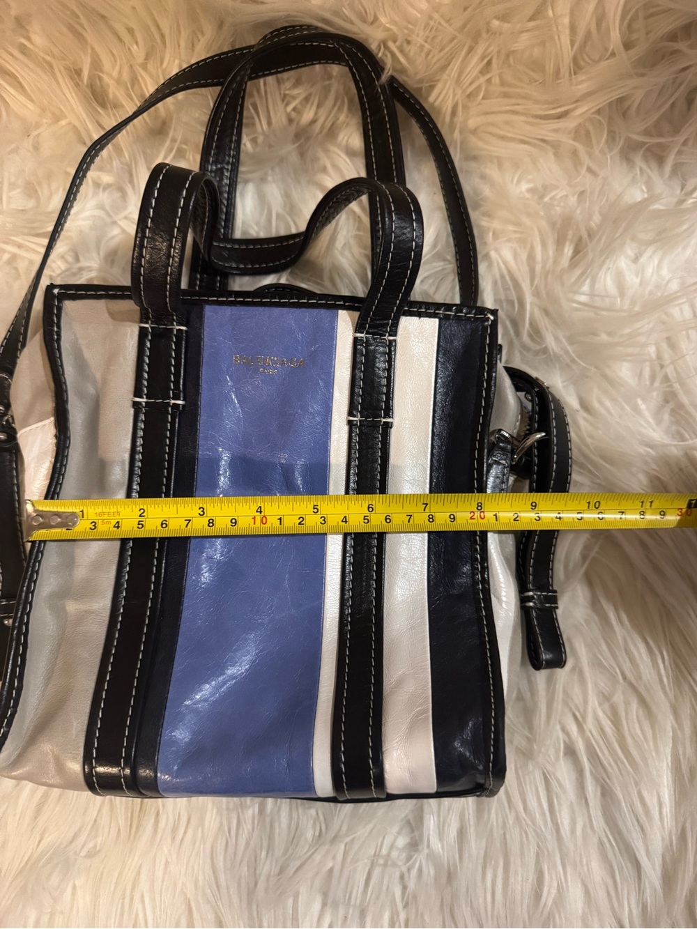 Balenciaga Striped Women’s Tote Bag - Picture 3 of 10